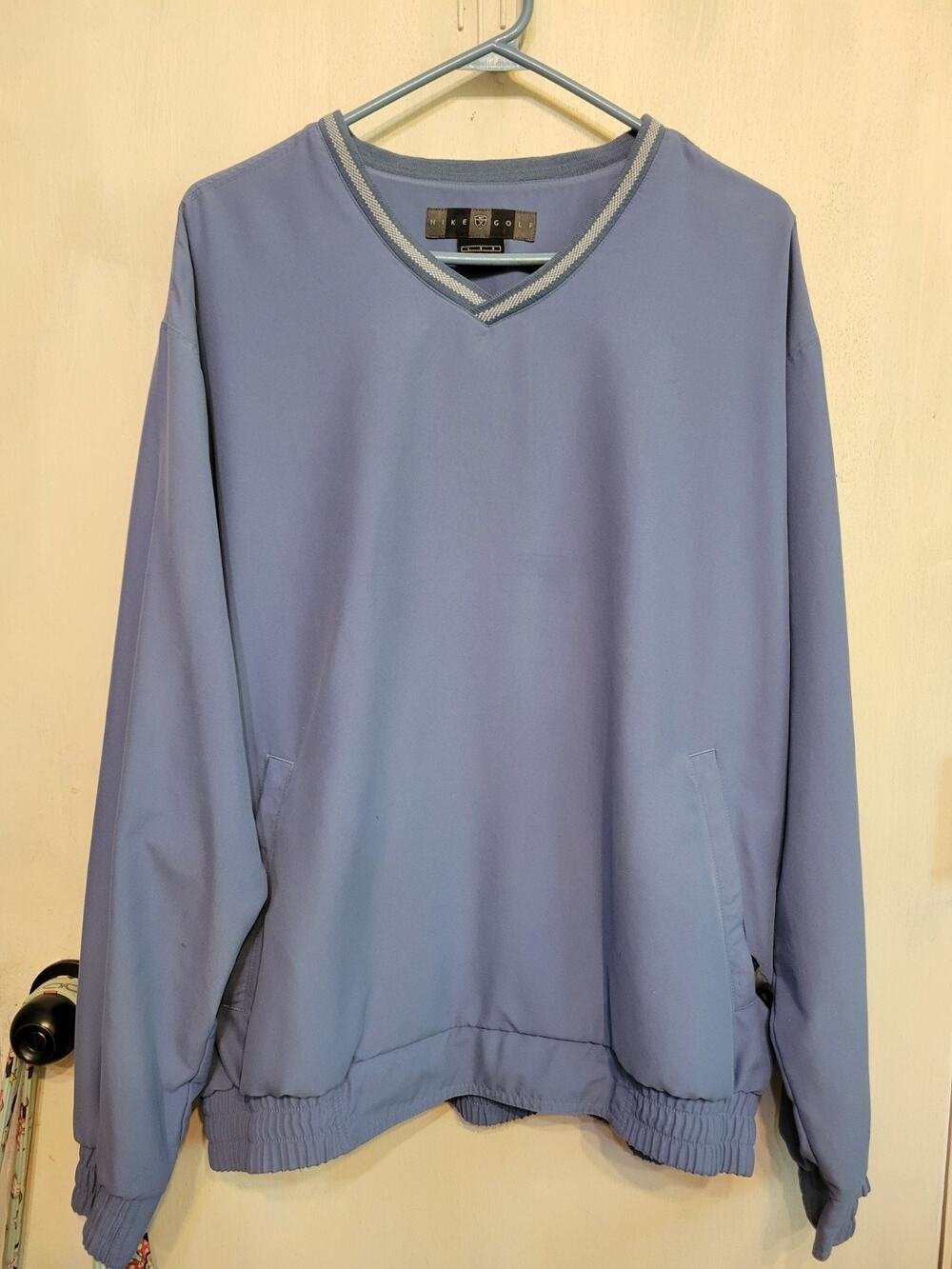 Nike Golf Blue Pullover Activewear Jacket Windbreaker Men's size Large